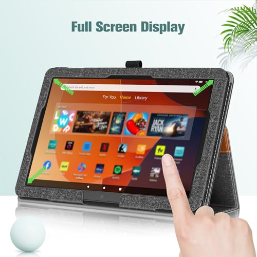Fintie Folio Case for Amazon Fire HD 10 & 10 Plus 13th/11th Gen 2023/2021 - color: Gray