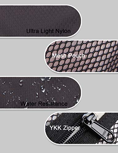 GOX Travel Toiletry Bag Dopp Kit Case for Men Multifunction Packing Organizer Pouch(Black) - color: Black/Grey