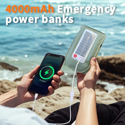 34 inch Inflatable Solar Camping Lantern – USB Rechargeable, IP66 - size: 86cm