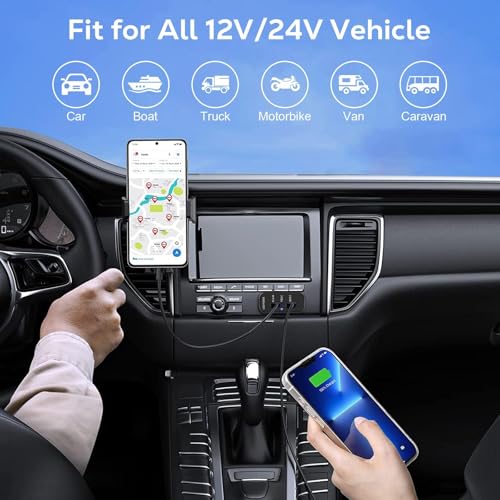 Linkstyle RV USB Outlet Panel: 12V/24V 3-Port Panel Mount Charger, 18W USB-C PD3.0, 18W USB-A QC3.0 for Car Truck Camper, 2PCS - color: 2PCS