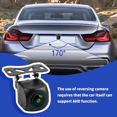 1080P Car Backup Camera IP68 Waterproof,HD AHD/CVBS Back Up Camera for Cars with Adjustable Bracket,170° Wide Angle Reverse Camera Universal Rear View Camera for Cars SUVs