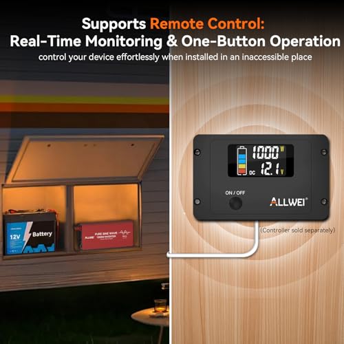 ALLWEI 1000W Pure Sine Wave Inverter, 12V DC to 120V AC Converter