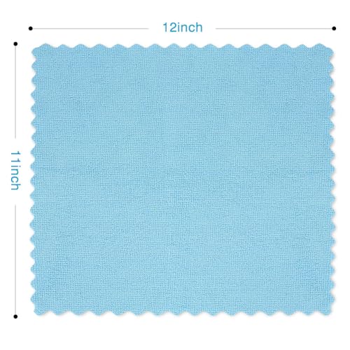 Orighty Microfiber Cleaning Cloth - 24 Pack, Blue Cleaning Rags 12x11 inch - color: Blue, size: 24 Pack