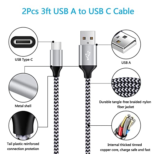 USB C Fast Charger Compatible LG Stylo 4 5 6, LG G5 G6 G7 G8 G8X V20 V30 - color: white