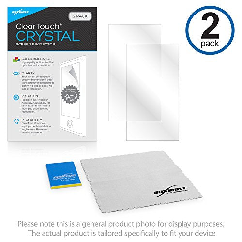 BoxWave Screen Protector Compatible with Hyundai 2021 Veloster N Display (8 in) - ClearTouch Crystal (2-Pack), HD Film Skin - Shields from Scratches