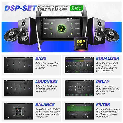 for Toyota Camry 2012 2013 2014 Radio Stereo Wireless Carplay Auto - color: 4GBRAM+64GBROM
