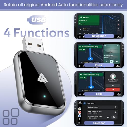 Wireless Android Auto Adapter, Convert Wired to Wireless
