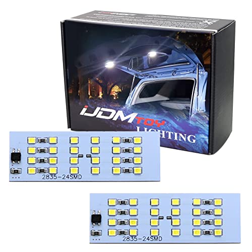 iJDMTOY 48-SMD Super Bright Xenon White LED Trunk Liftgate Deck Cargo Area Lamp Fit Full LED Circuit Board Panels, Compatible With Toyota 2010-2022 4Runner (N280) - style: Xenon White