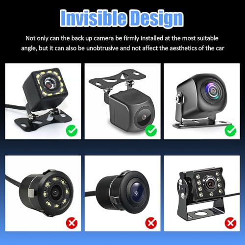 Car License Plate Camera Mount Kit,Adjustable Car Backup Cameras License Plate Mount for Securing Camera,Non-drilled Cars Backup Cameras Mounts with Screwdriver/Screws/Small Bracket