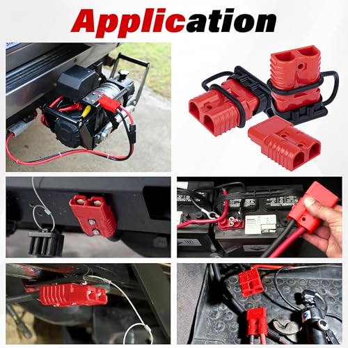 BFXM 2Pack 175 Amp Battery Quick Connect Compatible with Anderson Connector - color: 175Amp*2