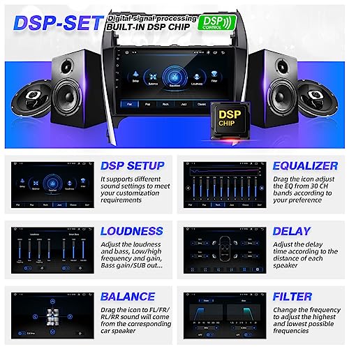 for Toyota Camry 2012 2013 2014 Radio Stereo Wireless Carplay Auto - color: 2GBRAM+32GBROM