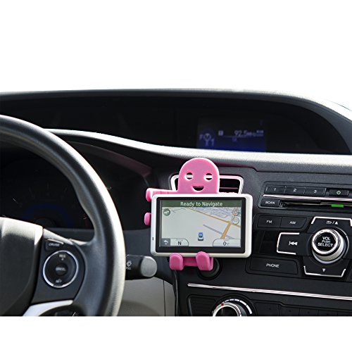 Alpena Hug Buddy Air Vent Universal Car Cell Phone Holder, Adjustable, Cell Phone Mount Compatible with iPhone, Samsung Galaxy, LG, Google, Nexus 5X, Moto, Black and Other Smartphones, OG Pink - color: Pink