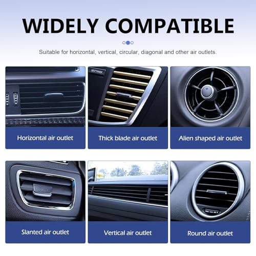 Car Air Vent Organizer Bag, Multi-functional Dashboard Storage Pouch for Phone Glasses Keys Cards, Anti-scratch Multi-layer Protection Bag, Interior Accessory for Most Car Vents (Black)