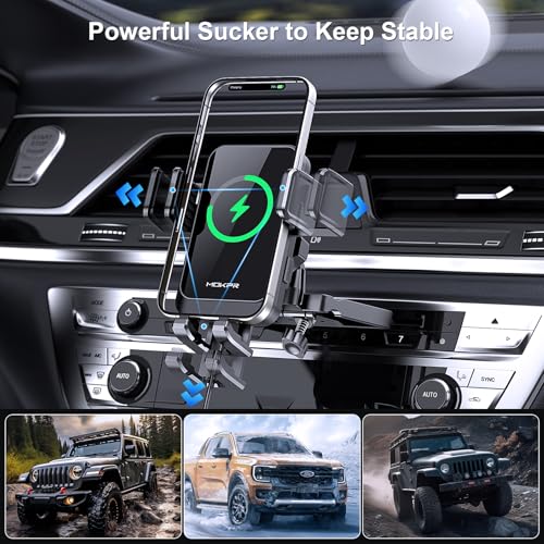 Wireless Car Charger, 15W Fast Charging Auto Clamping Car Mount Charger - style: CD Slot Mount