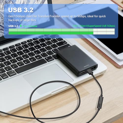 USB 3.0 Extension Cable 1.5Ft,USB 3.0 Repeater USB Male to Female Lead With Signal Amplification Active Cord for Printers,Keyboards, Game Console, loudspeakers, scanners, displays(0.5M/1.5Ft) - size: 1.5Ft