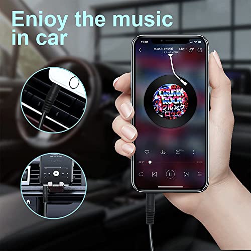 Guy-Tech 5FT AUX in Audio Line Out to Audio in Cord Compatible for QFX PBX-505200BT Party PA System Boom Box Portable Bluetooth Boombox PBX-505200BTBL QuantumFx