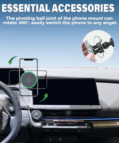 Car Phone Mount for 2023-2026 Toyota Prius 12.3" Screen Accessories - size: fit for 2023-2026 Toyota Prius(12.3 Inch Screen)
