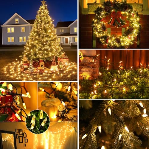 Tcamp 2 Pack Christmas Lights Battery Operated with Remote Memory Timer - color: Warm White, size: 33ft 100LED - 2Pack