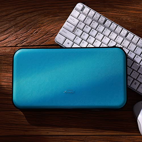 Heavy Duty CD/DVD Case - 72 Capacity Hard Shell Holder for Car, Disc Binder, Protective Blu-ray Wallet (SkyBlue) - color: Skyblue
