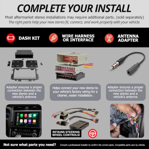 JVC KD-SX27BT Car Stereo with Bluetooth, 100W Digital Media Receiver, 1.5A USB, Single DIN Head Unit with AM/FM Radio & AUX-in, iOS/Android JVC Remote App, 13-Band EQ, Dual Phone Connection - style: Single DIN Car Stereo
