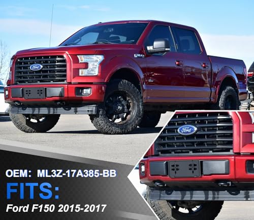 Front License Plate Frame for F150 2015-2017 Licence Plate Holder - size: For F150 2015 2016 2017