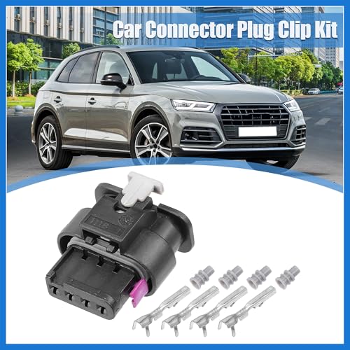 1 Set No.4F0973704 4 Way Map Sensor Connector Adapter Plug Clip Kit Replacement for VW for Audi Auto Accessories