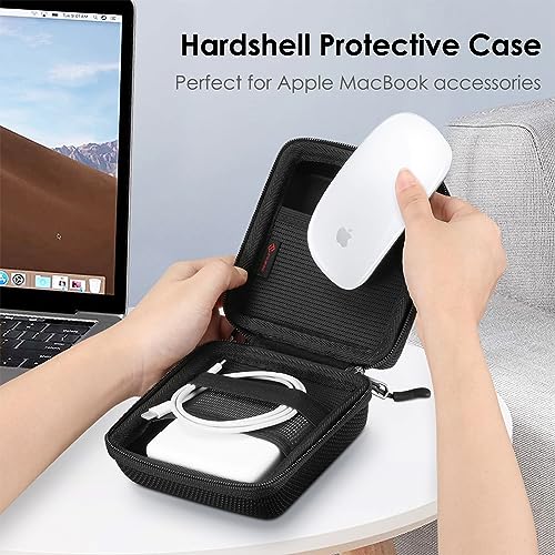 FINPAC Charger Case for MacBook, Small Electronic Organizer Pouch Bag - color: Hardshell Case/ Black