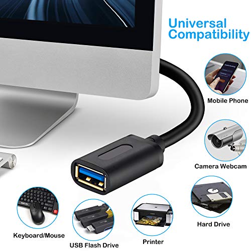 Tan QY USB 3.0 Extension Cable 1.5Ft-2Pack, High-Speed Male to Female Cord - size: 1.5 ft (2-Pack)