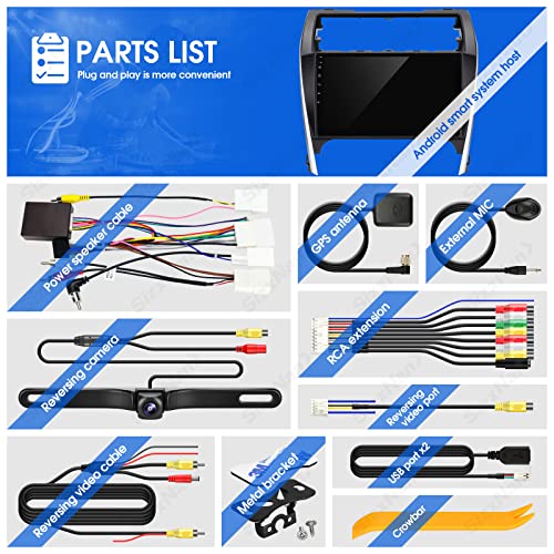 for Toyota Camry 2012 2013 2014 Radio Stereo Wireless Carplay Auto - color: 2GBRAM+32GBROM