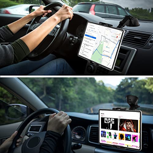 Dashboard Car Tablet Mount Suction - Telescopic Adjustable Arm