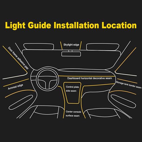 Fiber Optic Waterproof Car Side Glow LED Illumination Optic Fiber Band Car Interior Atmosphere Neon Cold Lights 3 Meters (9.84ft) - size: 3 Meters (9.84ft)
