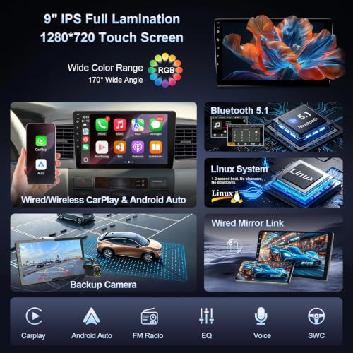 Leadfan Linux Car Radio for Toyota Corolla (Non JBL) 2003-2008
