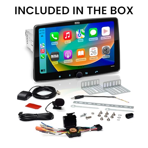 BOSS Audio Systems BCPA9 9 Inch Single DIN No CD CarPlay Android Car Stereo - style: 9 inch