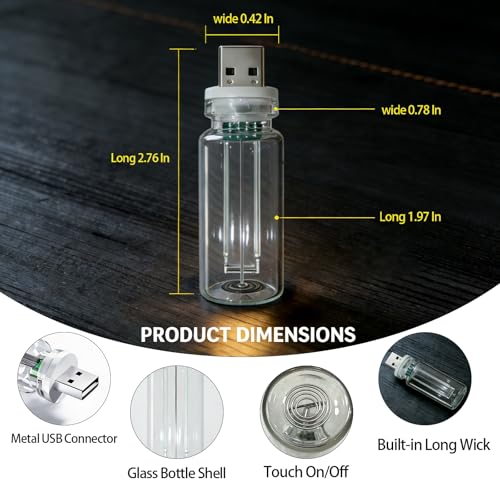USB LED Ambient Light 4 Pack, RGB Clear Glass Mini USB Lamp Touch Control - color: 1Red&1Blue&1Purple&1Pink