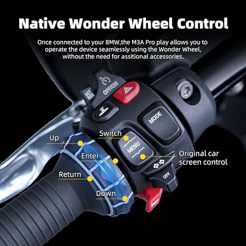 5" Wireless CarPlay Android Auto Navi, for BMW WonderWheel Screen