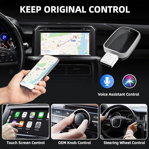 Plug&Play CarPlay Wireless Adapter for Apple iPhone Fast Auto Connect USB - color: USB Plug 1