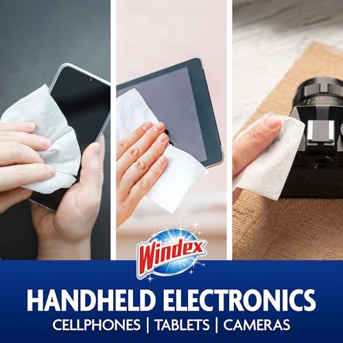 Windex Electronics Screen Wipes for Computers, Phones, Televisions and More, 25 Count - Pack of 3 (75 Total Wipes) - size: 25 Count (Pack of 3)