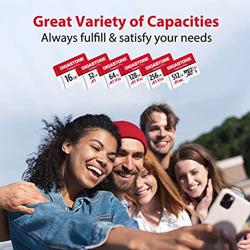 GIGASTONE 128GB Micro SD Card 2-Pack, Camera Plus, Compatible with GoPro, Security Camera, Dash Cam, Speed up to 100MB/s, 4K Video Recording, Micro SDXC UHS-I A1 V30 U3 Class 10 - color: 128GB Camera Plus 2-Pack