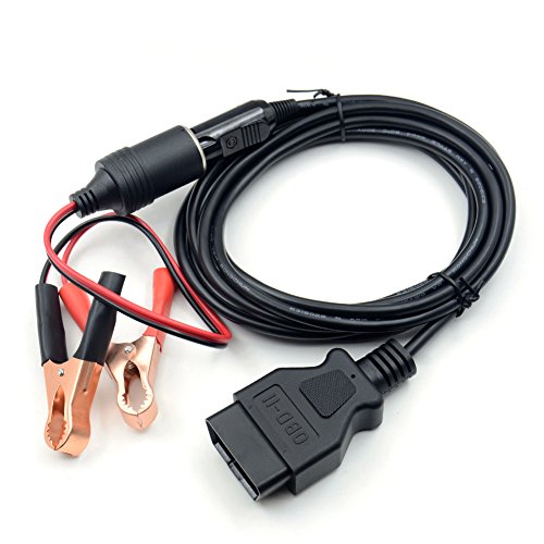 VSTM OBD II ECU Memory Saver Cable,12V Emergency Power for Car Battery Swap