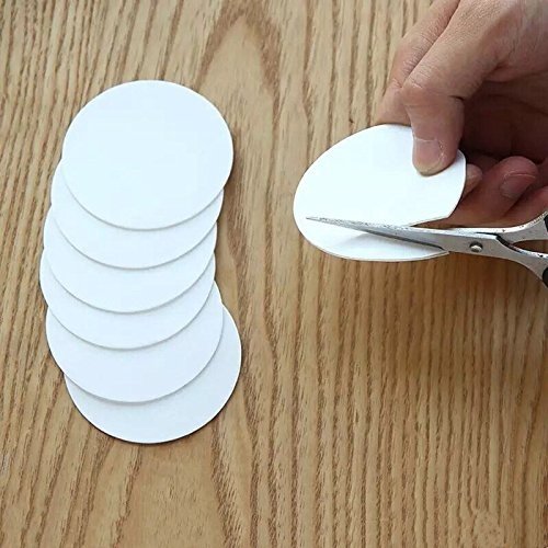 4 Sticky Mounting Pads 1.77 Inches Double Sided Adhesive Wall Mounting Tabs Round Sticky Suction Cup Glue Super Strong for Cameras GPS, Dashboard Toys, Windshield, Tiles, Pictures - size: 1.77 In Diameter