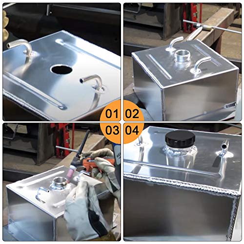 PTNHZ OD 1.5" 38mm Aluminum Alloy Weld Billet On Filler Neck Cap Oil Fuel Water Tank Black - size: 1.5"