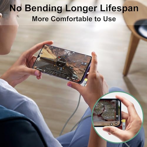 EMK 90 Degree Male to Right Angle Male 3.5mm Stereo Audio Aux Cable 0.5M Gold Plated Dual Angled TRS Aux Cord Compatible with Laptop, Smartphone, Music Player, Tablets, Speakers - size: 1.5 Feet, style: 3.5mm TRS Dual 90° Aux Cable
