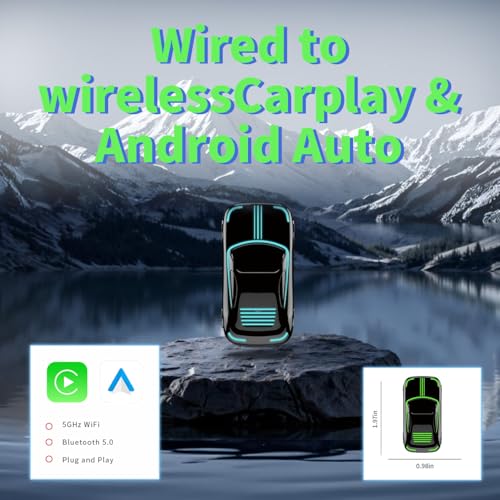 Wireless CarPlay Adapter, Convert Wired to Wireless CarPlay, Silver, Plug & Play, No Delay, USB & USB-C Compatible for Cars 2016+, Compatible with iOS & Android - color: Style 4
