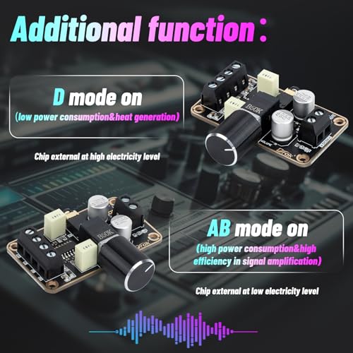 DROK 5W+5W Mini Amplifier Board 2pcs PAM8406 Audio Amplifier Board DC 5V Digital Stereo Power Amp 2.0 Dual Channel Class D Amplify Module for DIY Speaker Sound System - size: 5W+5W/2pcs