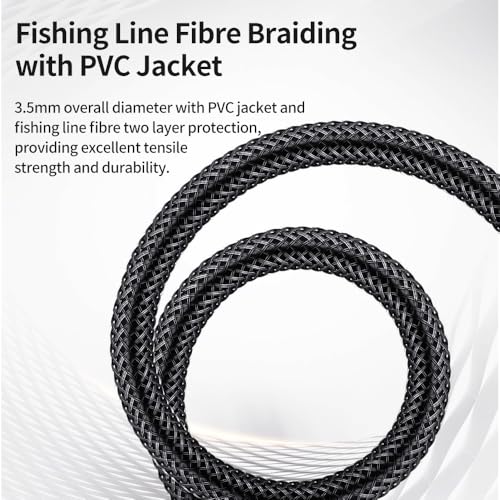3.5mm TRRS Headphone Extension Cable 16 Feet /5M 4 Pole 1/8 Inch Auxiliary Audio Mini Jack Cord with Microphone Female to Male Compatible with Smartphone, iPhone, iPad, Tablet, etc - size: 16 Feet / 5M