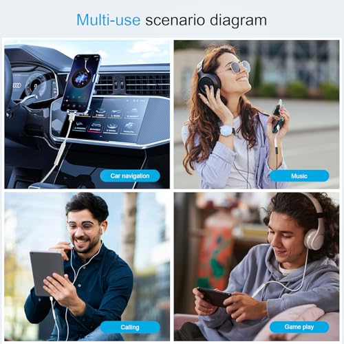 8PCS Type USB C to 3.5mm Female Headphone Jack Adapter - size: 4.5 IN-4PCS (Pack of 2)