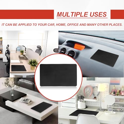 Car Dashboard Anti-Slip Mat, 10.62"x 5.9" Multifunctional Universal Car Magic Dashboard Sticky Adhesive Mat, for Phones Sunglasses Keys Electronic Devices and More Use
