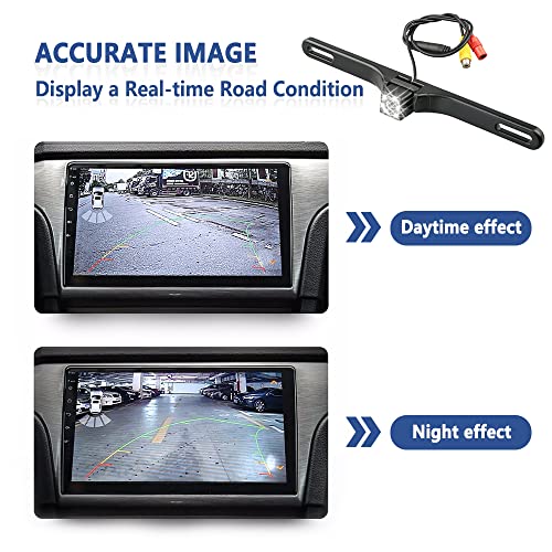 Backup Camera for Car,Ultra HD Reverse Camera with 12 Led,150°Wide View Angel Car Rear Camera,Universal Car Essentials for Avoiding Blind Spots in Reverse (12 Lights)