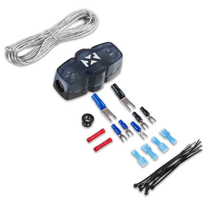 NVX Full Spec 4 Gauge AWG 100% OFC Complete 2-Channel Amplifier Wiring Kit with RCA Cable - XKIT42 - size: 4 Gauge | 2-Channel