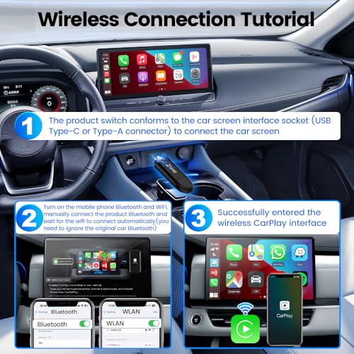Carlinkit MINI SE Wireless CarPlay Adapter (Color Black)
